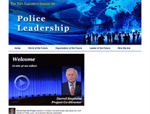 Tablet Screenshot of bjaexecutivesessiononpoliceleadership.org